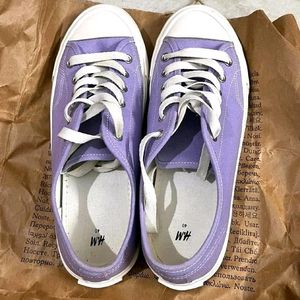 H&M CANVAS SNEAKERS LAVENDER COLOR EUR 40