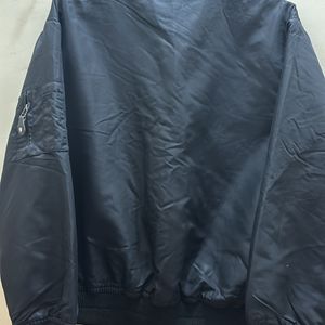 Black Baggy  & Forever21 Bomber Jacket Combo