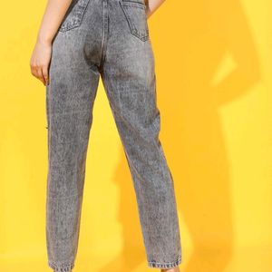 Tokyo Talkies Grey Mom Jeans