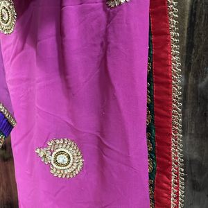 Purple Heavy Designer Saree