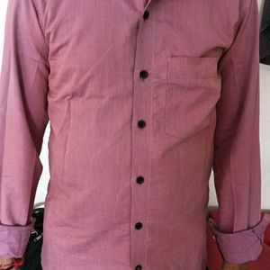 Formal Magenta Cotton Shirt