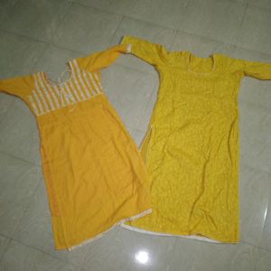 Two Yellow Kurti Combo