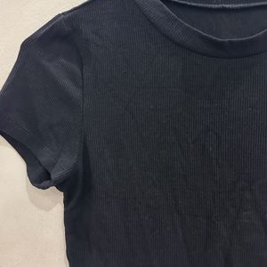 Black Mini Crop Top For Women (Summer Collection)