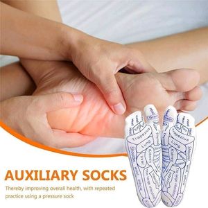 Reflexology Socks With Massage Tool New