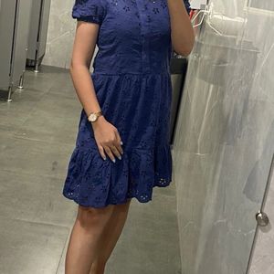 Navy Blue Midi Dress