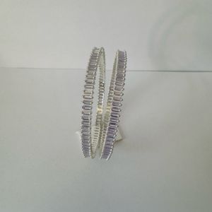 Silver Cocktail Bangles