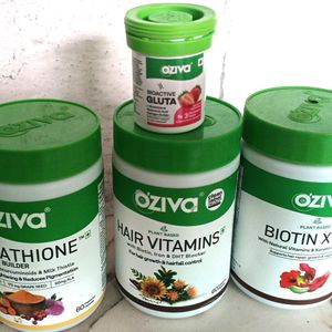 Oziva Hair Vitamins, Biotin, Glutamine, Bio Glut