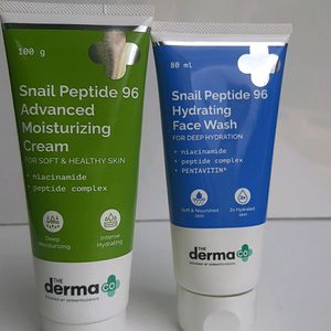 Derma Snail Peptide Facewash and Moisturizer