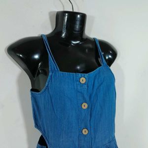 Blue Jumpsuit For Girl's