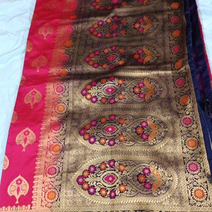 Radha Krishna Banarsi Silk Saree