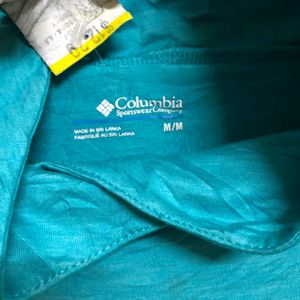 Columbia Blue High Neck T shirt