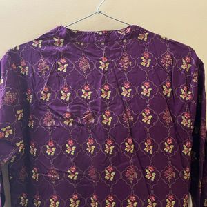 Women Purple Kurta