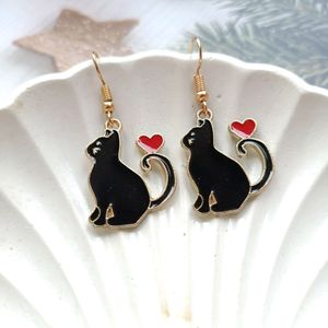 Black Cat Earrings