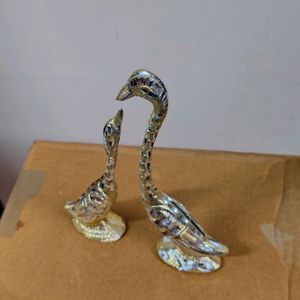 Beautiful Duck Pair In metal