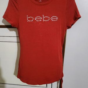 Lovely Bebe Red Slim Fit T Shirt