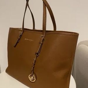 Michael Kors Brown Jet Set Tote Bag