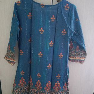 Large Size Three Piece Sharar Cotton