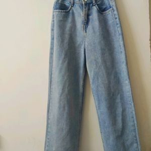 Light Blue Wide Leg Jeans