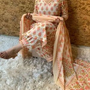 Beautiful 3pice Kurta Set 🧡