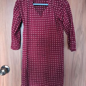 Purple Printed Kurta (Women)