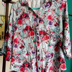 Free Gift Available ❤Floral Printed Shirt