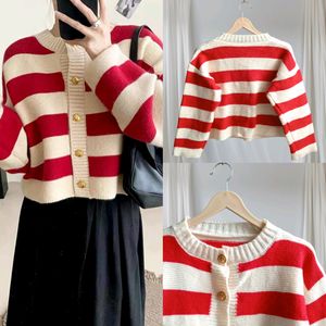 Striped Knitted Cardigan