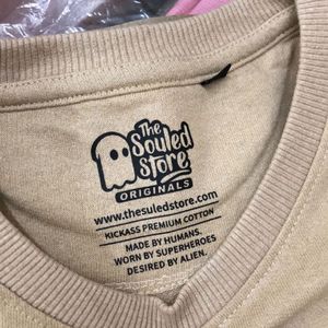 Garfield Quote Khaki Colour Oversized Tshirt