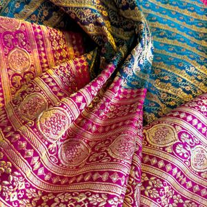 100% Pure Himroorani Mulberry Silk Saree