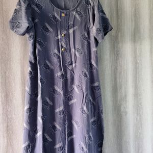 Light Weight Grey Printed Kurti