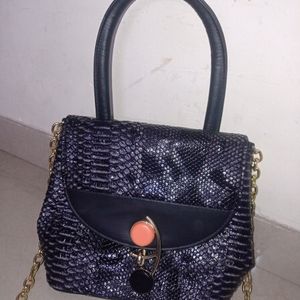 Faux Snake Pattern Purse