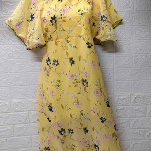 Floral Printed Dress For Medium Size Women