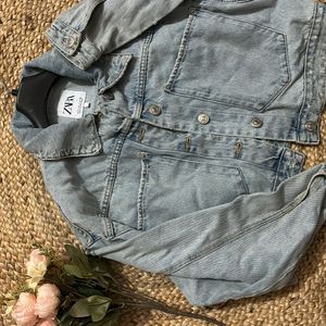 Women Cropped Denim Jacket