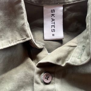 Vintage Olive Green Full Sleeve Shirt