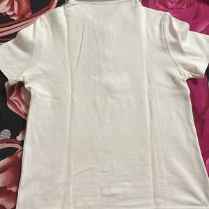 Women’s White Polo T-shirt