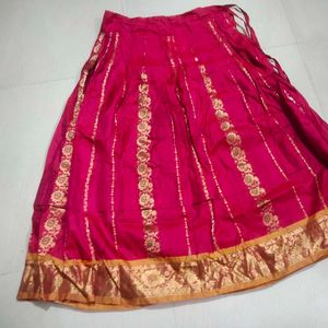 Pure Traditional Silk Skirt With Flare