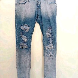 Stylish Damage Denim Jeans