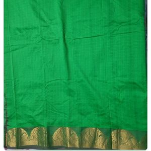 Kancheewaram Green Pure Silk Saree