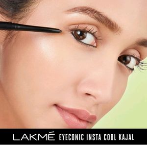 LAKME Eyeconic Insta Cool Kajal, Black (COMBO)