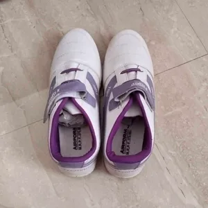 White And Lavender Sports Shoes