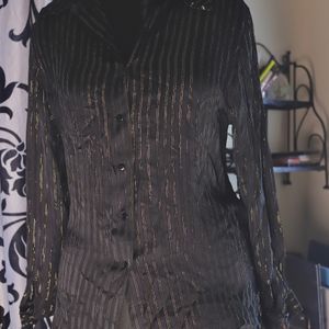 Black Striped Shirt