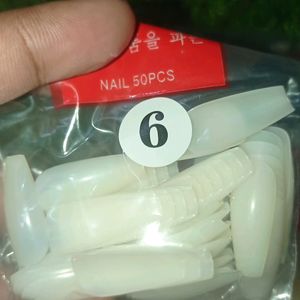 500pecs almond type full cover nail