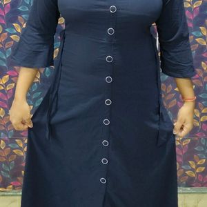 Navy Blue Colour Dress