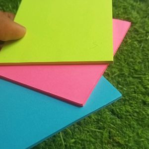 STICKY NOTES 3 PAD OF SET BLUE 💙 PINK 💖 GREEN 💚