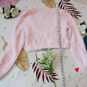 🌹 Rosebotton Design High Waist U Neck Sweater