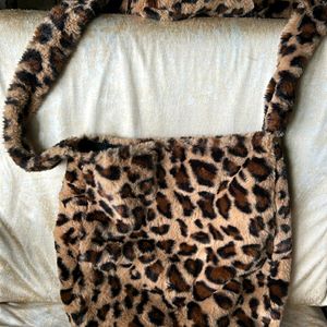 H&M Faux Fur Shoulder Bag