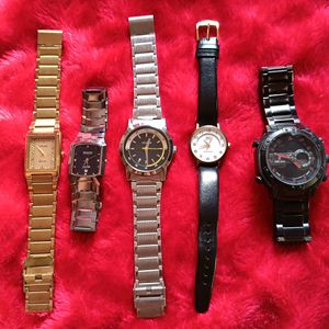 Pack Of 5 Watches. FREE 2 SUNGLASSES