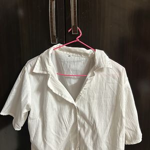 Crop White Shirt