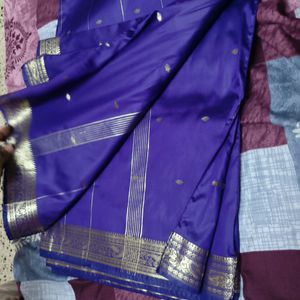 Purple Silk Saree