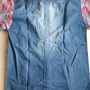 Unisex Jeans Printed Shirt