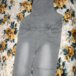 Grey Colour Dungaree